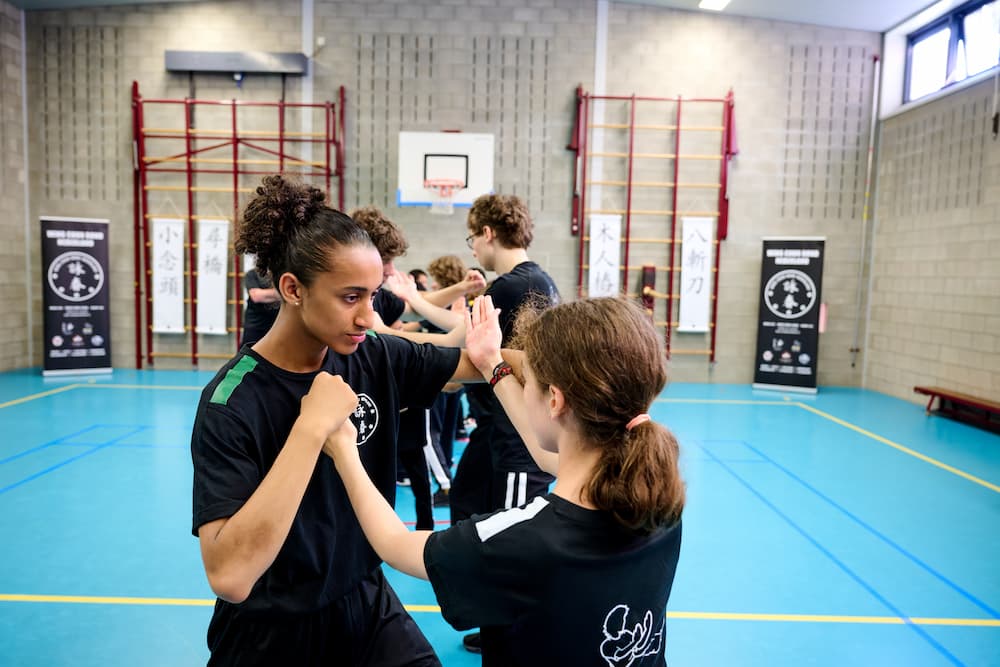 Kung Fu Kids training
